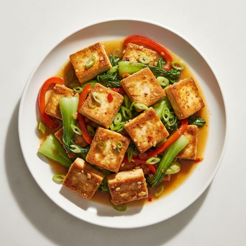 Ginger-Garlic Tofu Stir-Fry