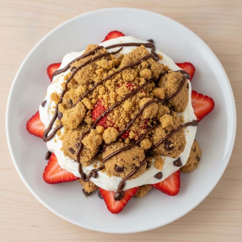 High-Protein Cookie Dough Yogurt Parfait