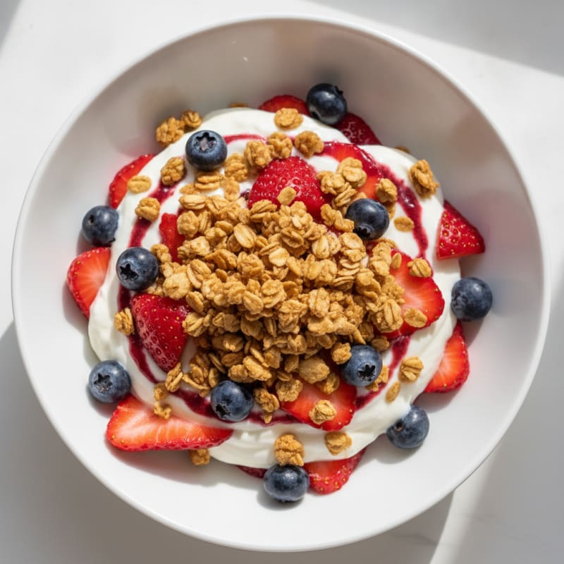 Greek Yogurt Protein Parfait with Berries