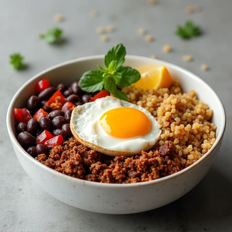 Seasoned Ground Beef Bowl with Special Sauce