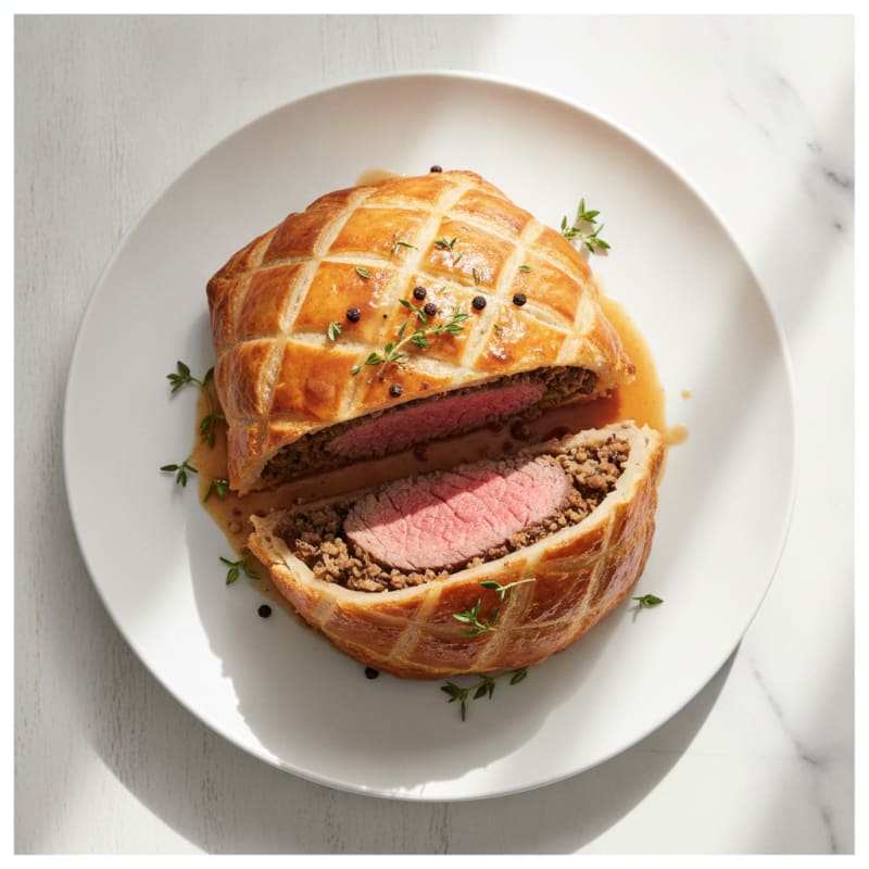 Classic Beef Wellington with Mushroom Duxelles