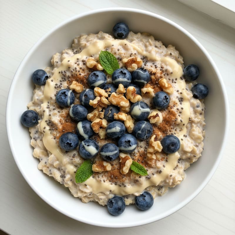 Overnight Oats with Berries and Nuts