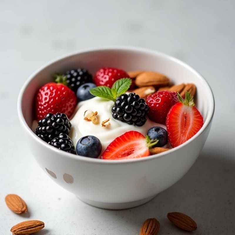 Tangy Greek Yogurt Bowl with Fresh Berries