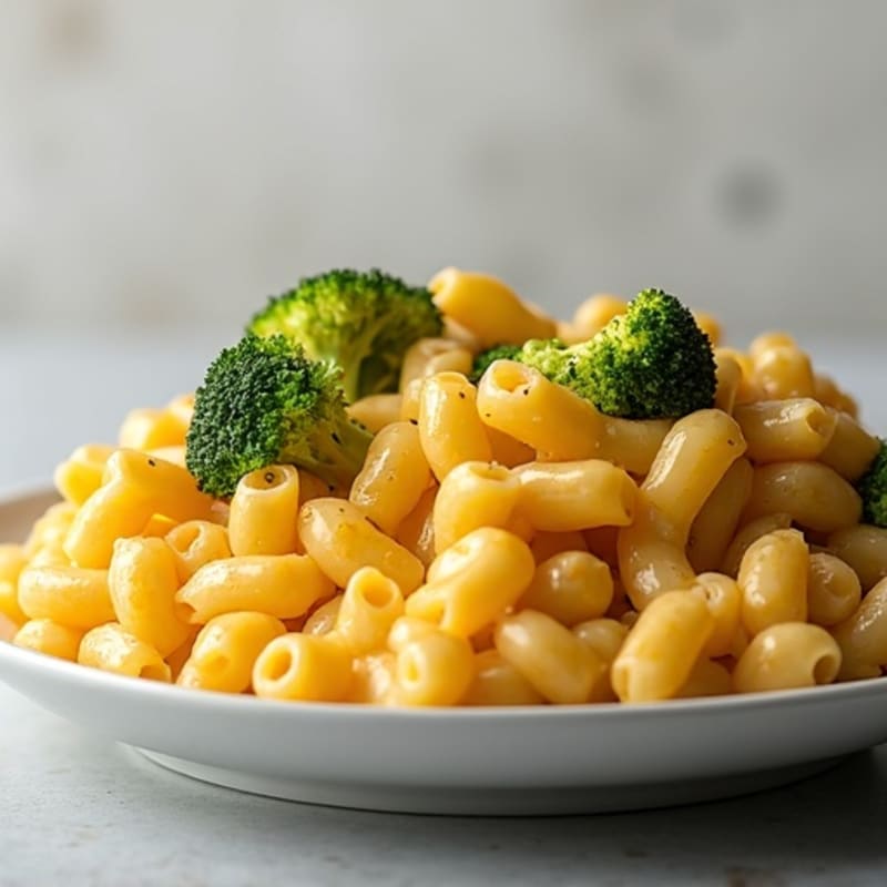 High-Protein Baked Mac & Cheese with Chicken and Broccoli