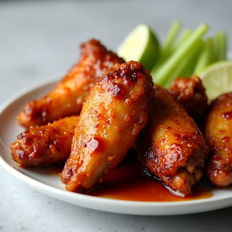 Crispy Baked Honey Garlic Soy Chicken Wings