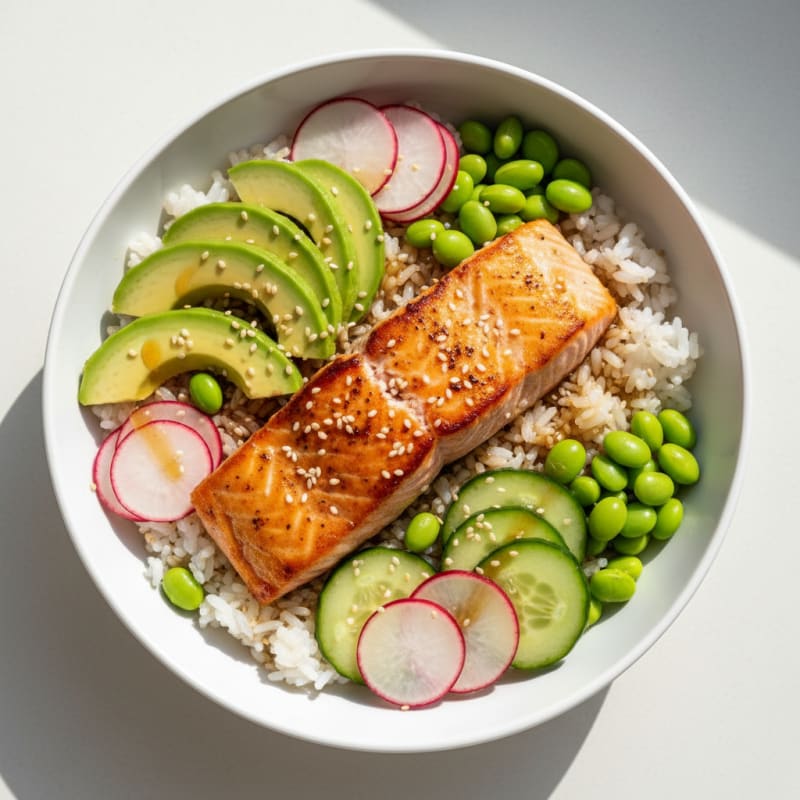 Salmon Sushi Rice Bowl