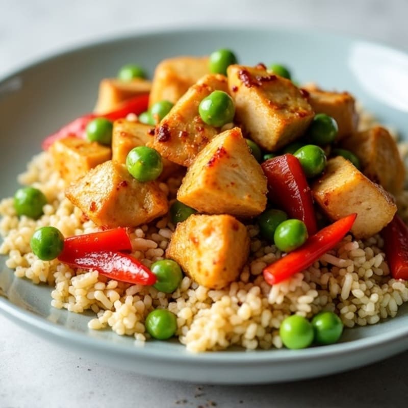 Cauliflower Rice Chicken Stir-Fry