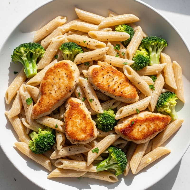 Garlic Parmesan Chicken Alfredo Pasta