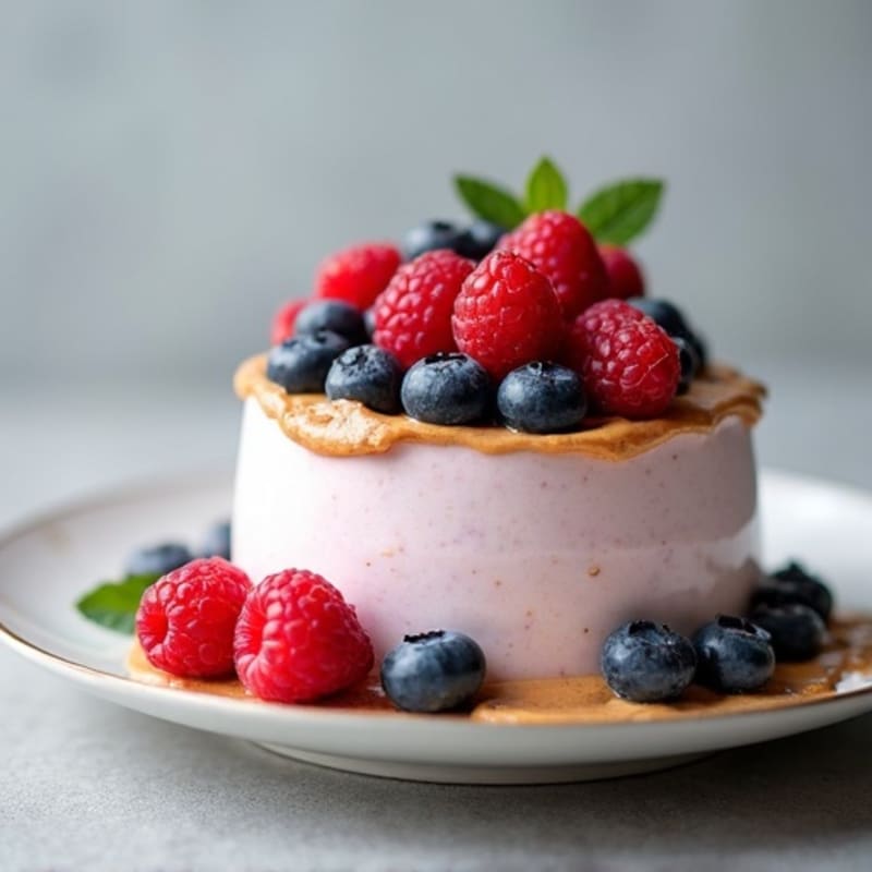 Greek Yogurt Protein Mousse with Berries