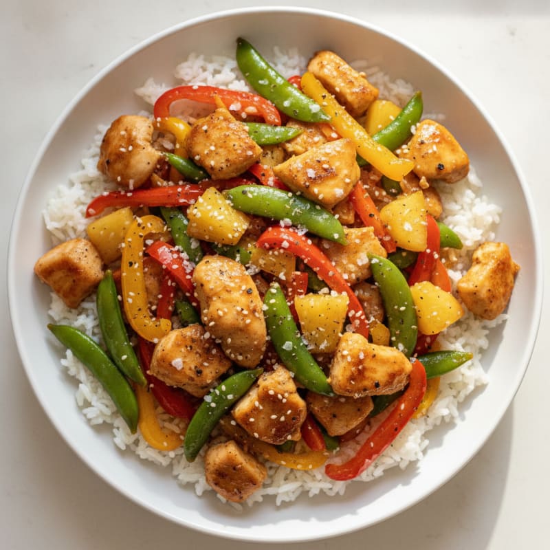 Sweet and Sour Chicken Stir-Fry