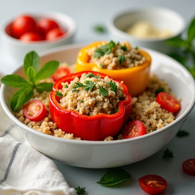 Protein-Packed Turkey Stuffed Bell Peppers