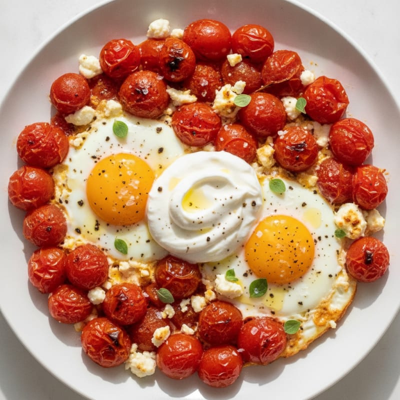 Baked Eggs with Roasted Tomatoes