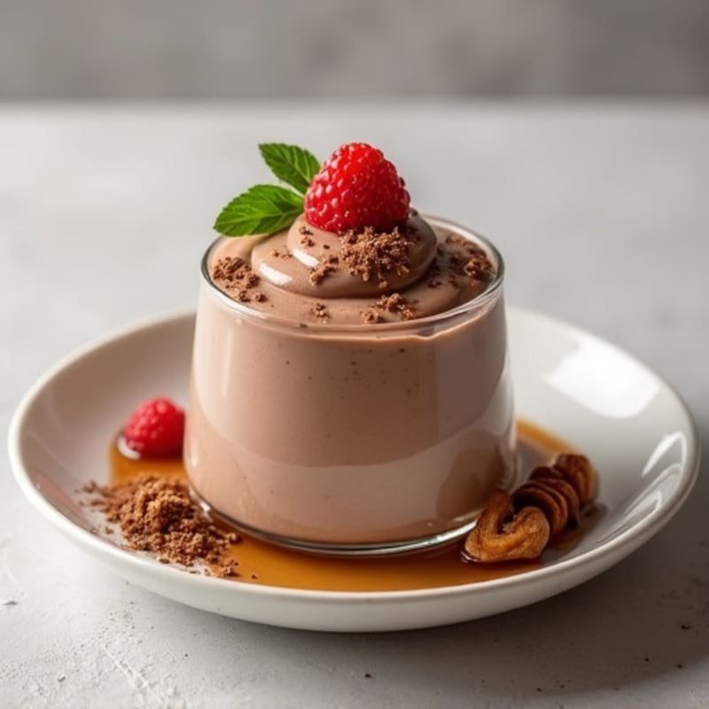 Silky Chocolate Protein Pudding with Greek Yogurt