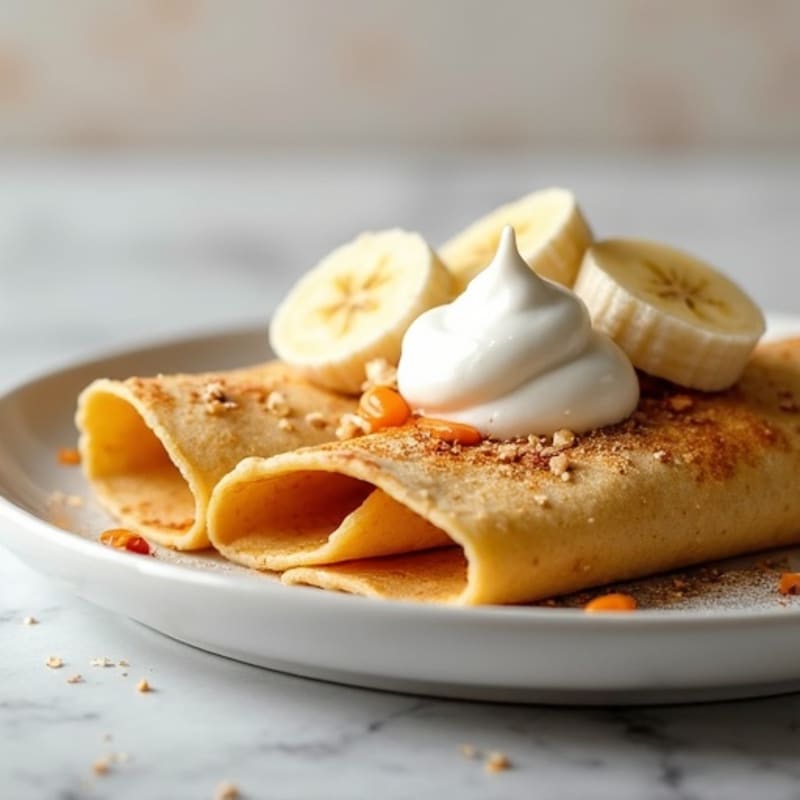 Protein-Packed Almond Butter Banana Crepes
