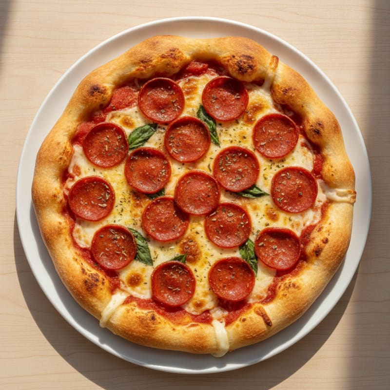 Stuffed Crust Pepperoni Pizza