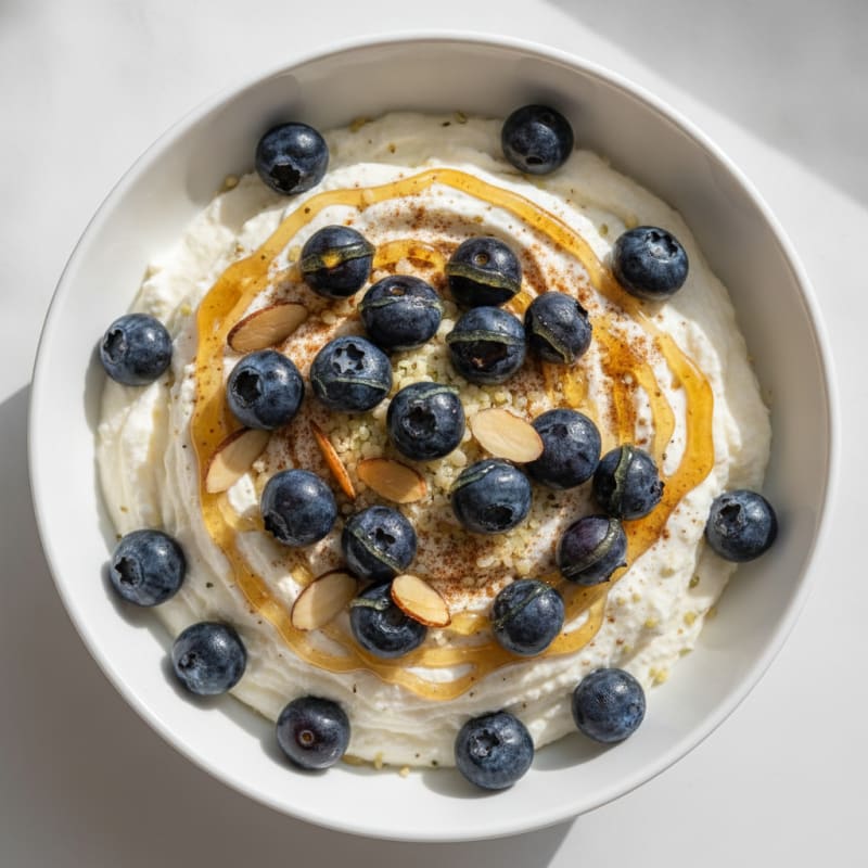 Whipped Cottage Cheese Yogurt Bowl