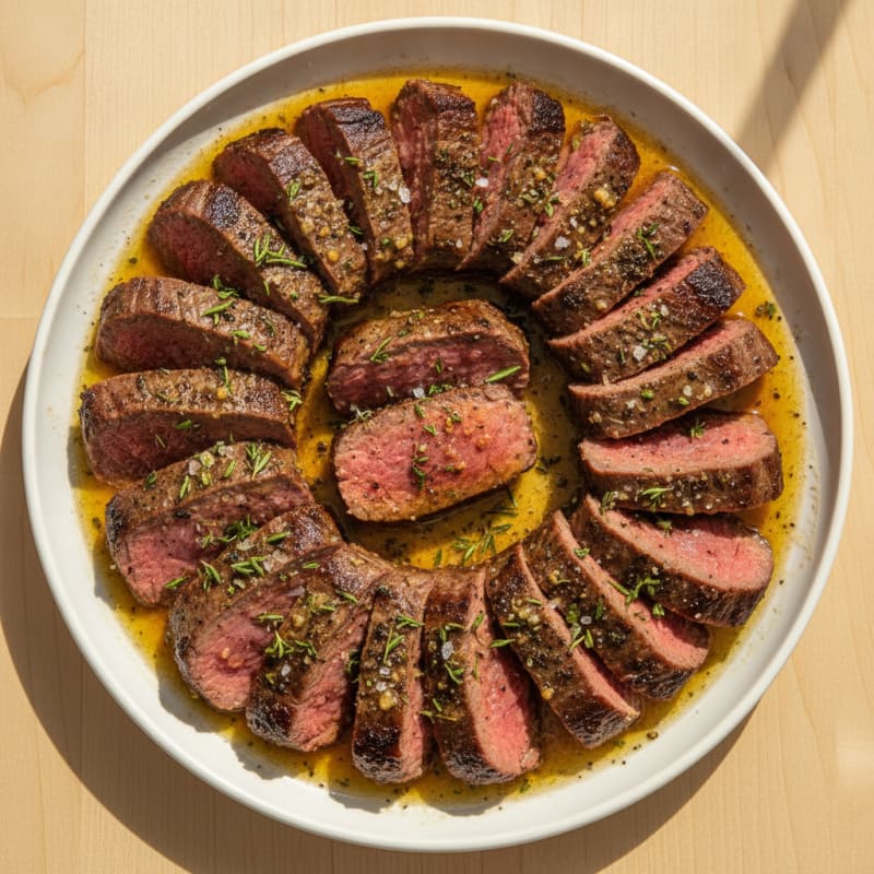 Garlic Herb Roasted Beef Tenderloin