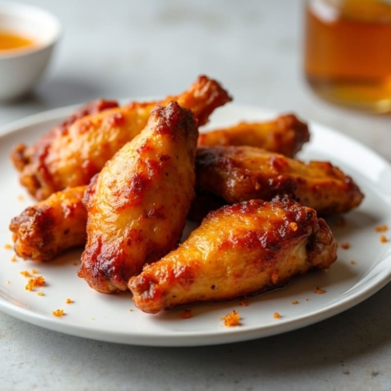 Crispy Baked Honey Garlic Chicken Wings