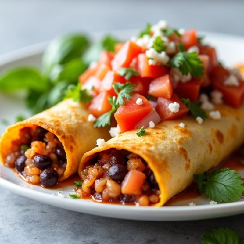 Lean Turkey and Black Bean Enchiladas with Fresh Salsa