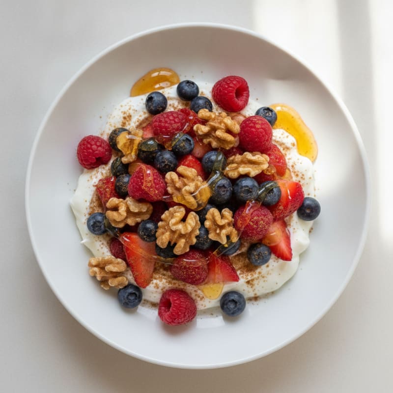 Greek Yogurt Bowl with Mixed Berries