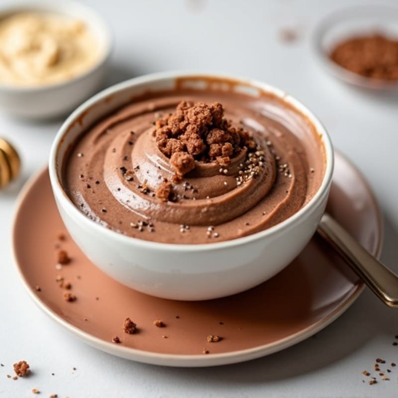 Silky Chocolate Protein Pudding with Greek Yogurt