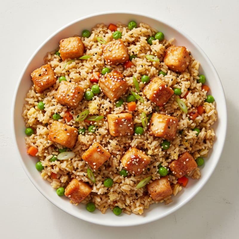 Crispy Sesame Chicken Fried Rice