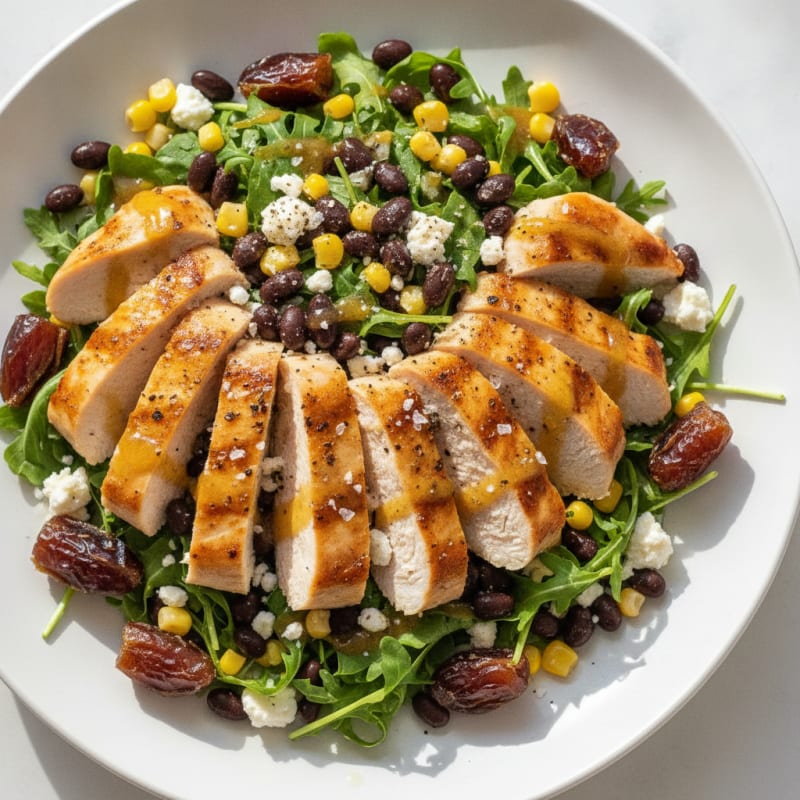 Chicken Breast with Dates and Feta Salad