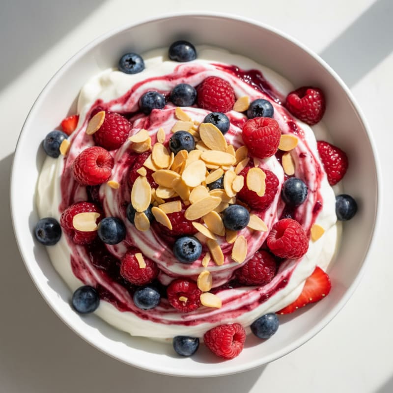 Greek Yogurt Protein Parfait with Berries