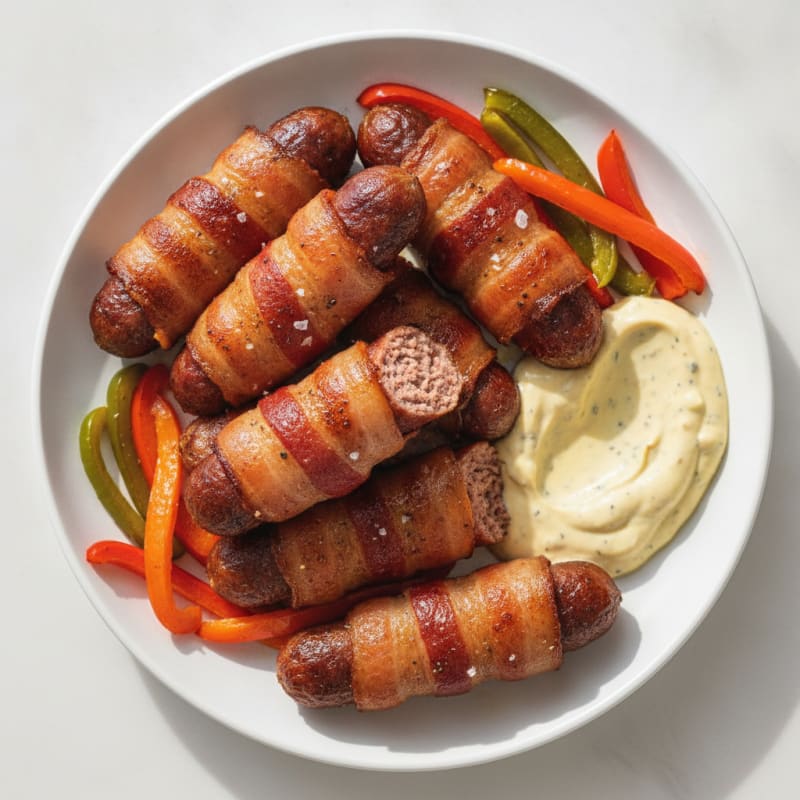 Bacon-Wrapped Hot Dogs