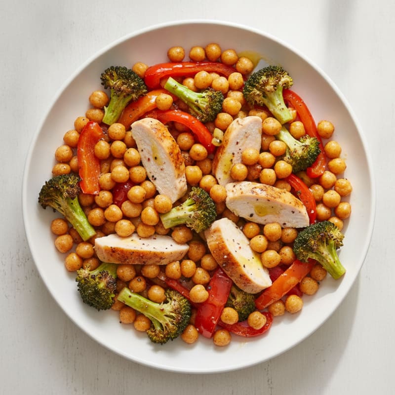 Roasted Vegetable and Chickpea Power Bowl