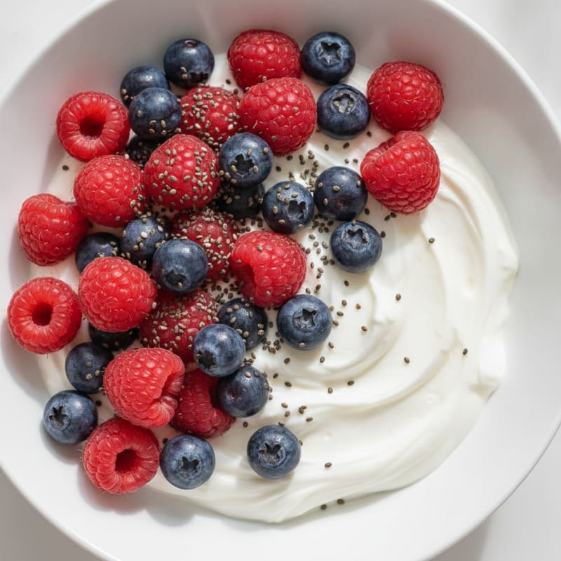 Creamy Greek Yogurt Protein Bowl with Mixed Berries