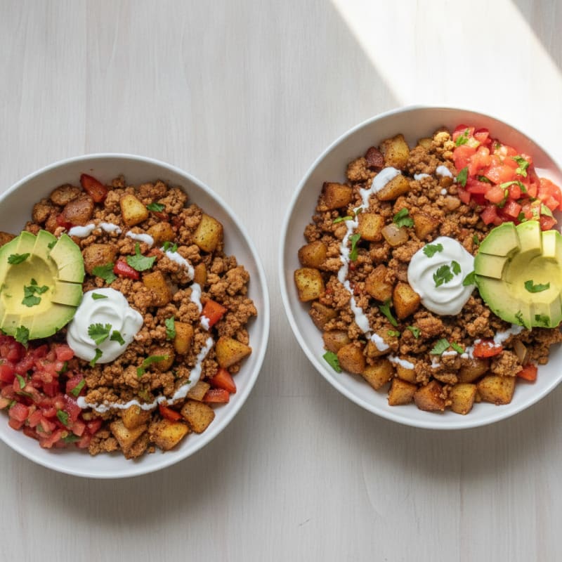 Turkey & Potato Taco Bowls