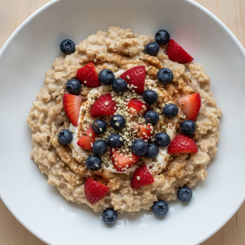 Berry Flax Hearty Oatmeal Bowl
