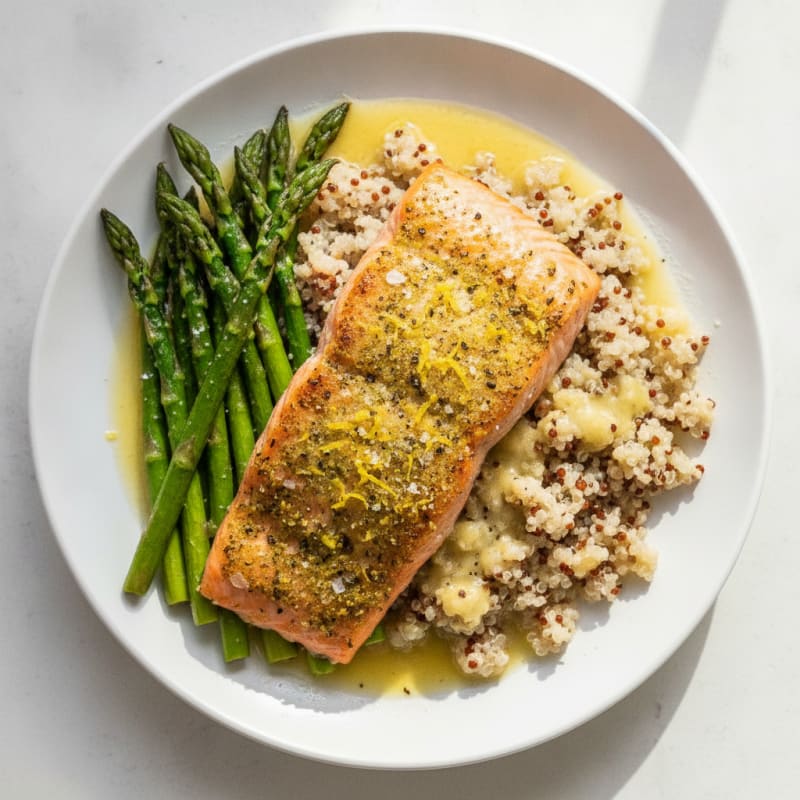 Lemon-Herb Baked Salmon with Asparagus