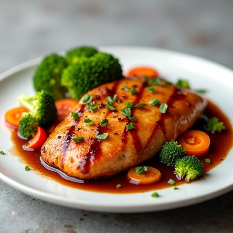 Baked Teriyaki Chicken with Roasted Vegetables