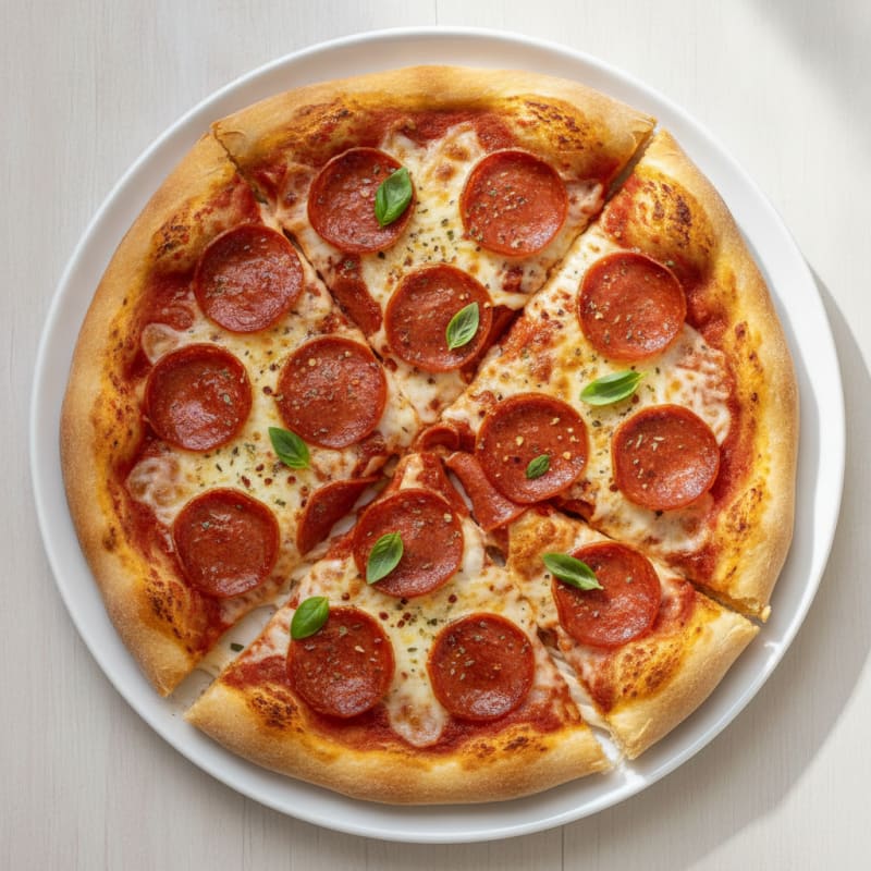 Stuffed Crust Pepperoni Pizza