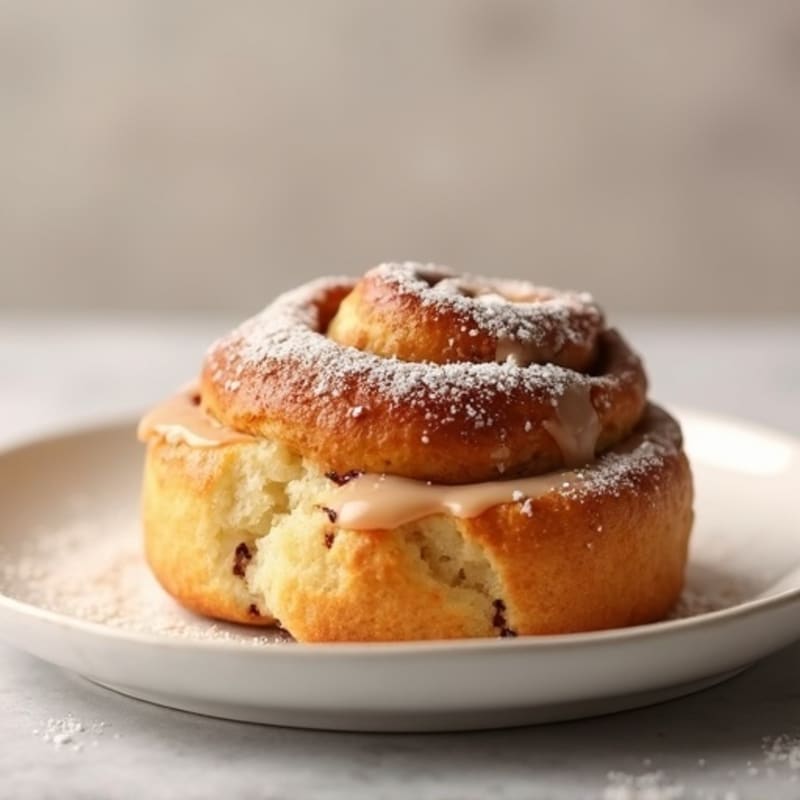 Protein-Packed Almond Flour Cinnamon Roll