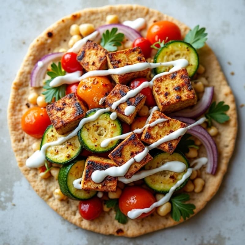 Crispy Roasted Vegetable Flatbread