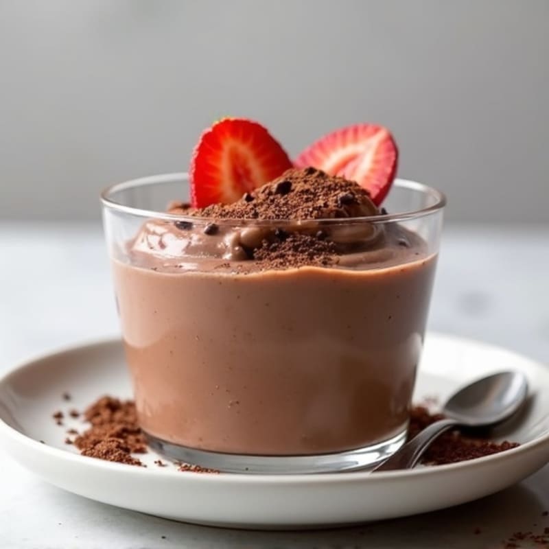 Silky Chocolate Protein Pudding with Greek Yogurt