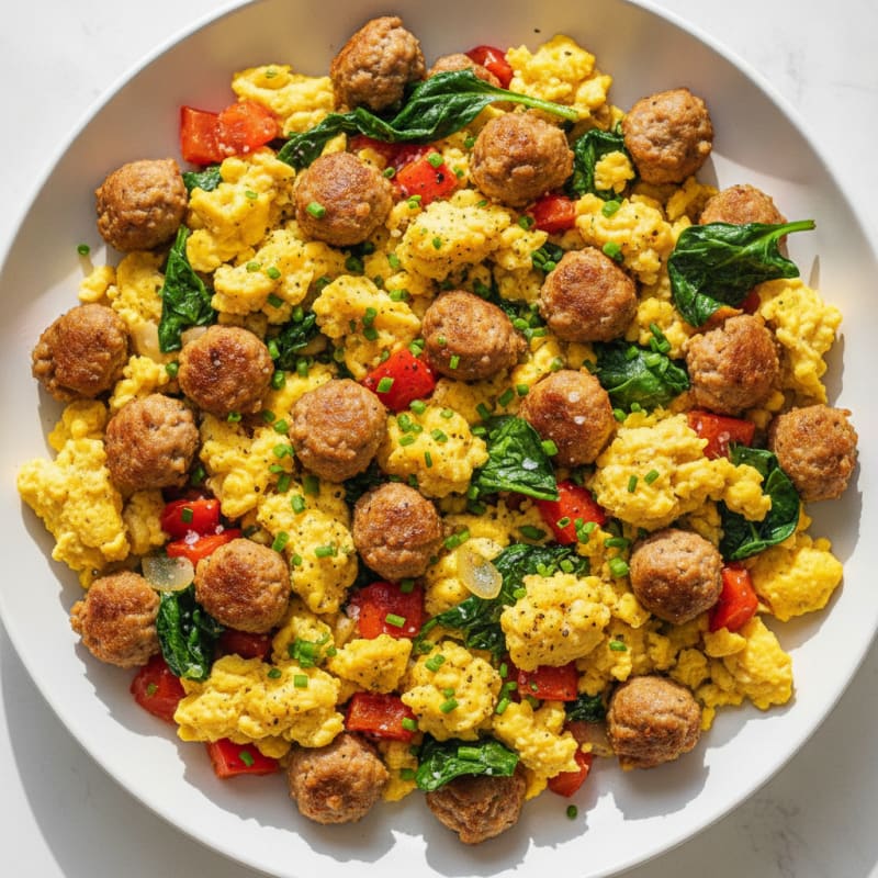 Savory Egg and Turkey Sausage Breakfast Skillet