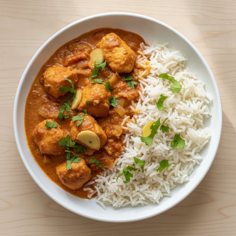 Spiced Butter Chicken with Basmati Rice