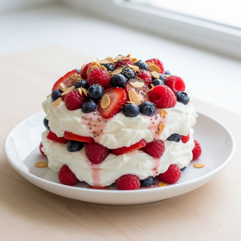 Creamy Greek Yogurt Protein Parfait with Mixed Berries