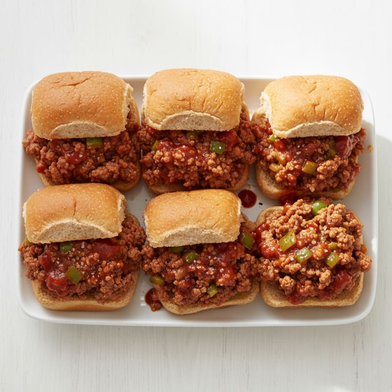 Smoky BBQ Beef Sloppy Joe Sliders