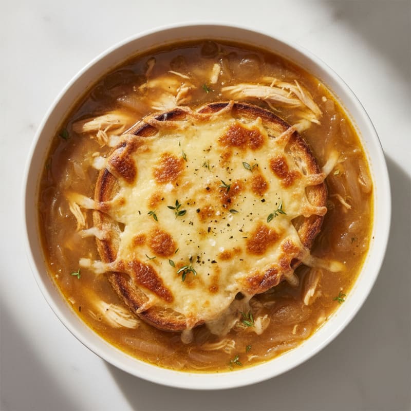 Caramelized Onion and Gruyere Soup