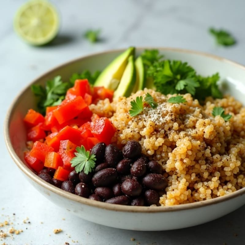 Zesty Lime Quinoa Black Bean Bowl