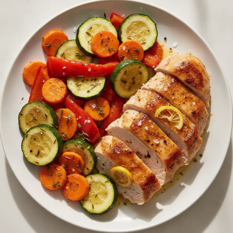 Lemon Herb Chicken with Roasted Vegetables