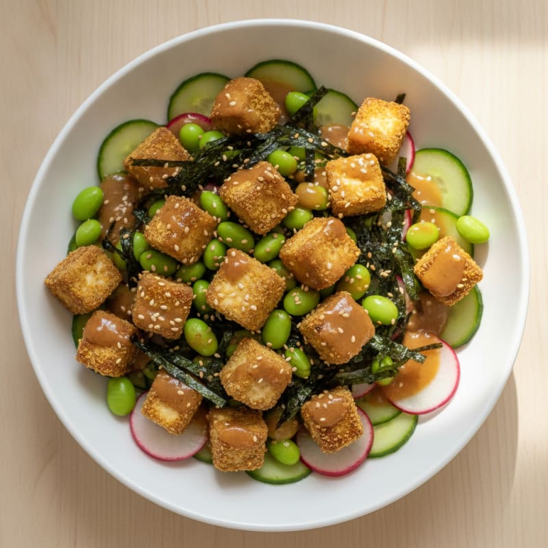 Deconstructed Vegan Sushi Bowl with Ginger-Soy Glaze