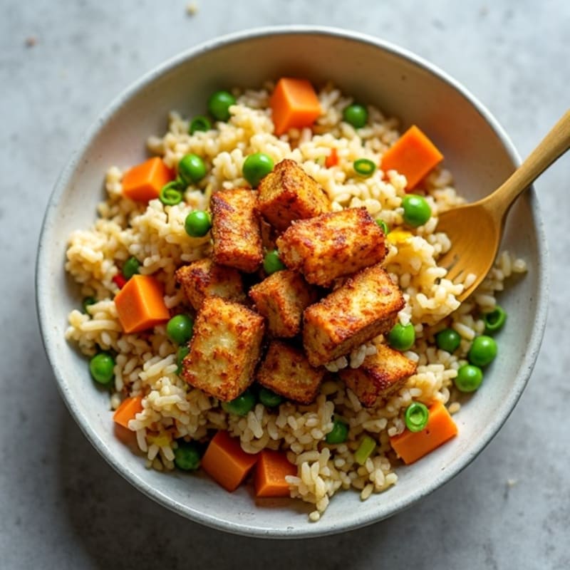 Crispy Tofu High-Protein Vegan Fried Rice