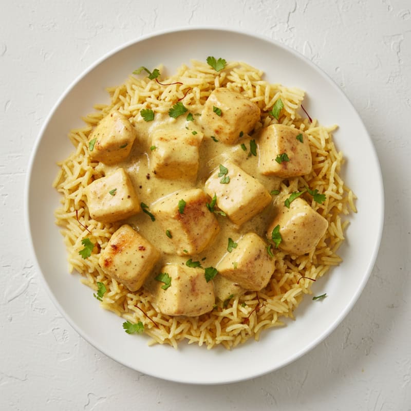 Chicken Korma with Saffron Rice