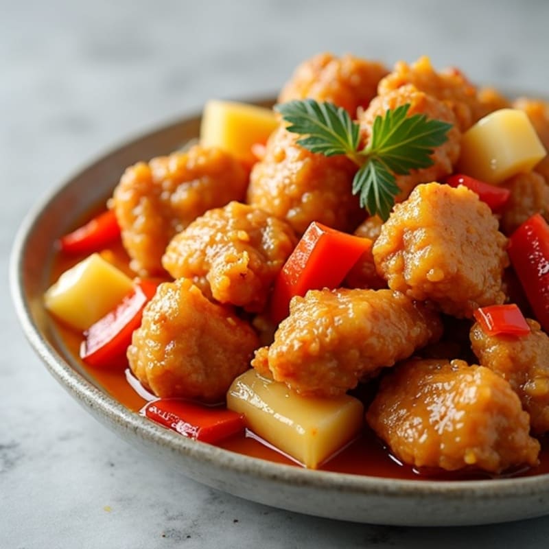 Crispy Baked Sweet and Sour Chicken